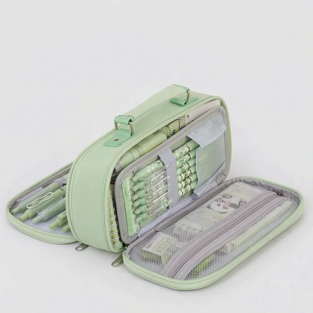 Multi-Compartment Zipped Stationery Bag - Modulax