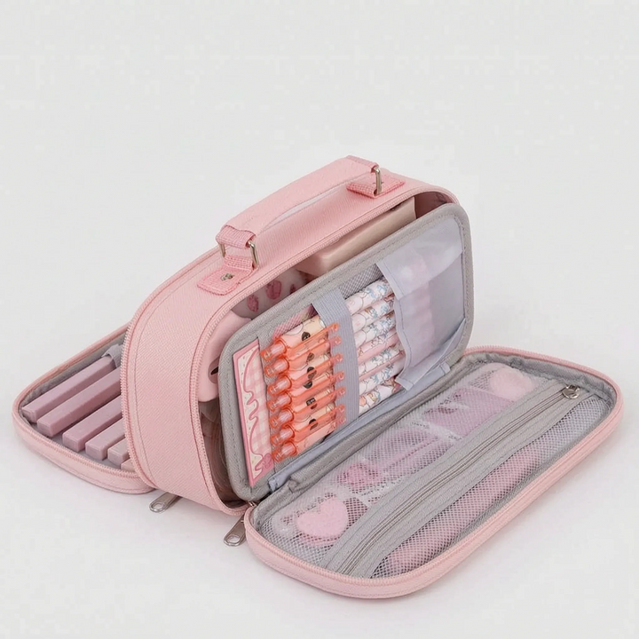 Multi-Compartment Zipped Stationery Bag - Modulax