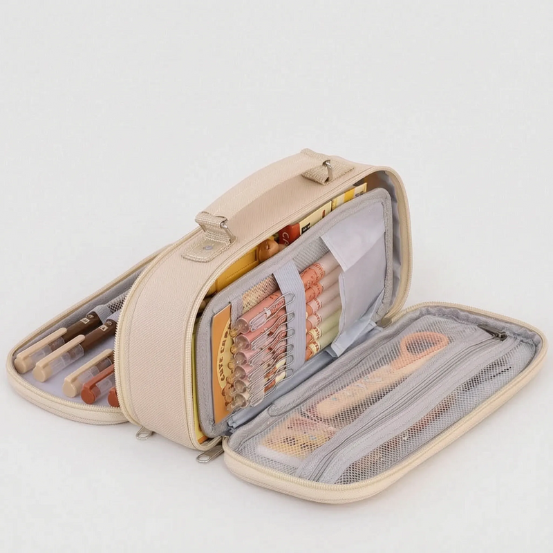 Multi-Compartment Zipped Stationery Bag - Modulax