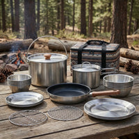Multi-Piece Outdoor Camping Cookware Set -  Campori
