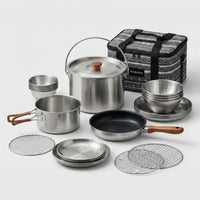 Multi-Piece Outdoor Camping Cookware Set -  Campori
