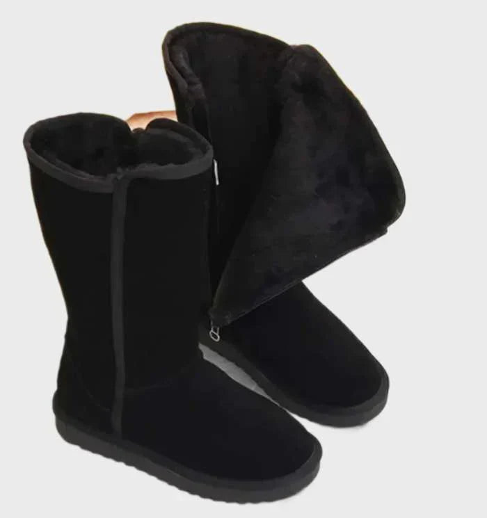 Wildleder Schaffell Damenstiefel - Sofia