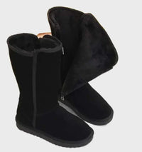 Wildleder Schaffell Damenstiefel - Sofia