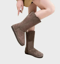 Wildleder Schaffell Damenstiefel - Sofia