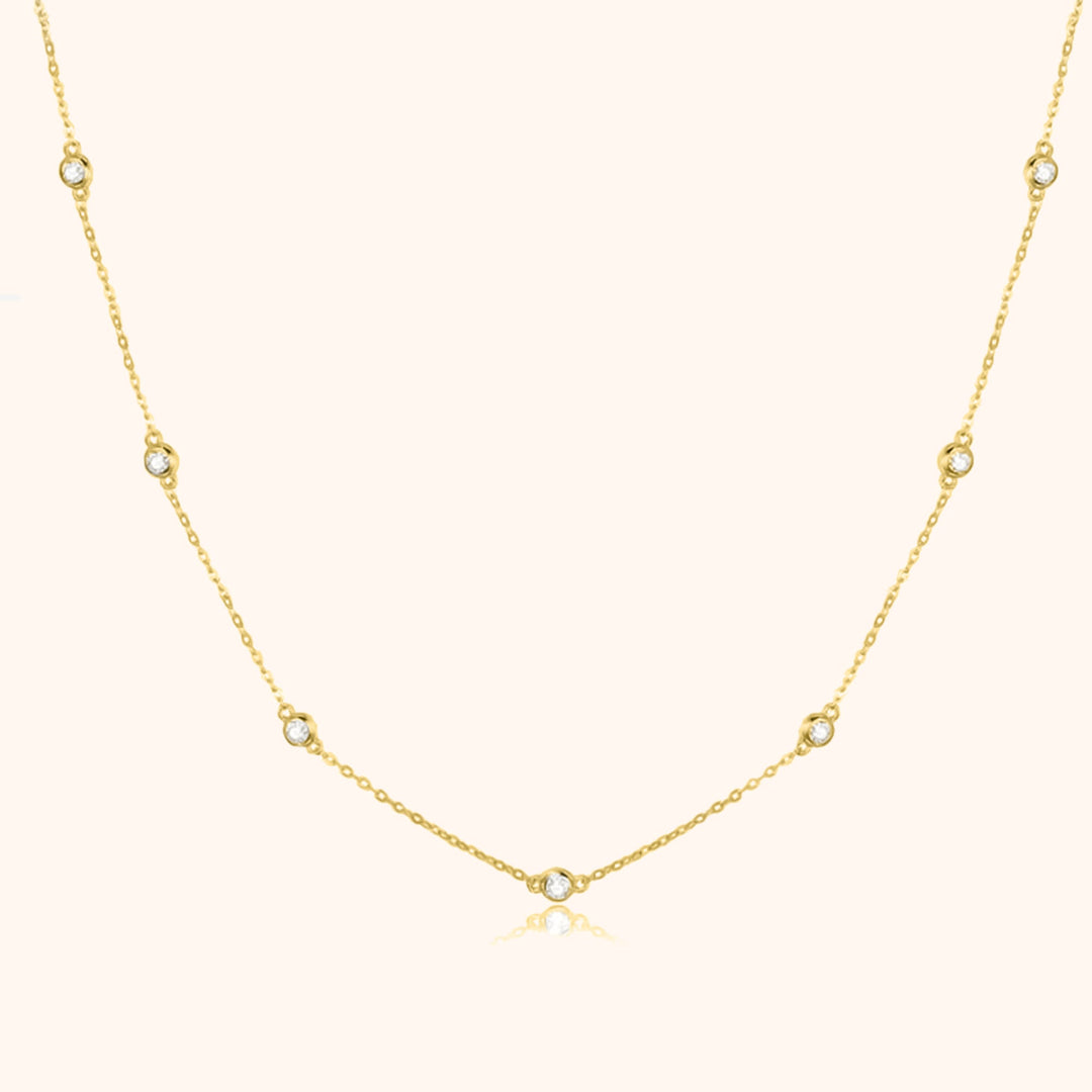 Stylish Zirconia Necklace - Elara