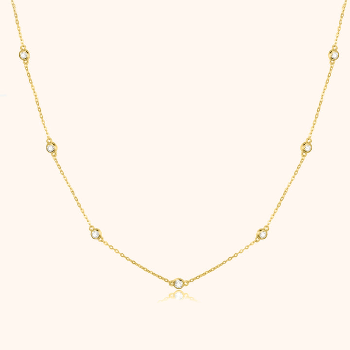 Stylish Zirconia Necklace - Elara