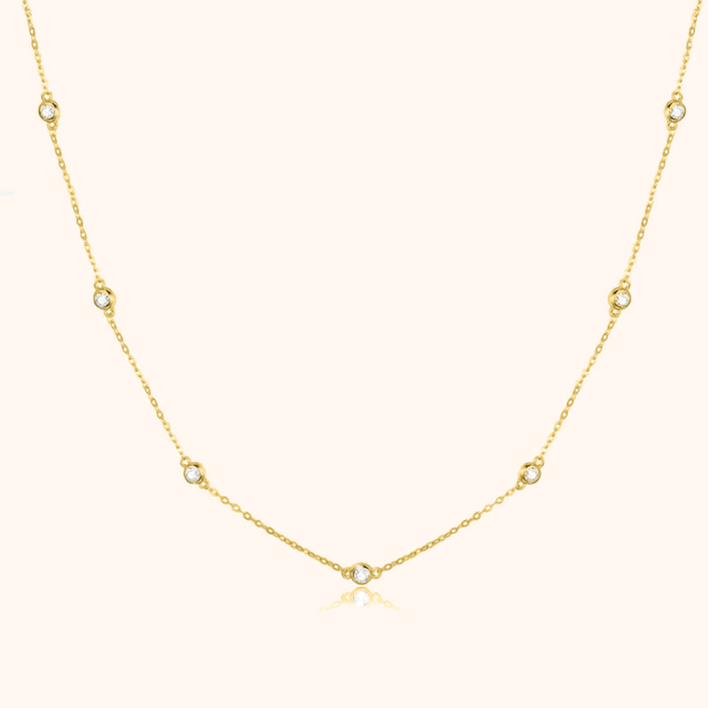 Stylish Zirconia Necklace - Elara