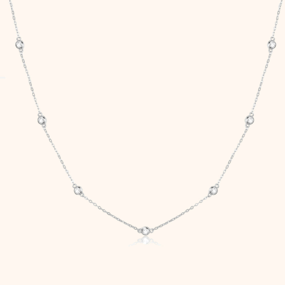 Stylish Zirconia Necklace - Elara