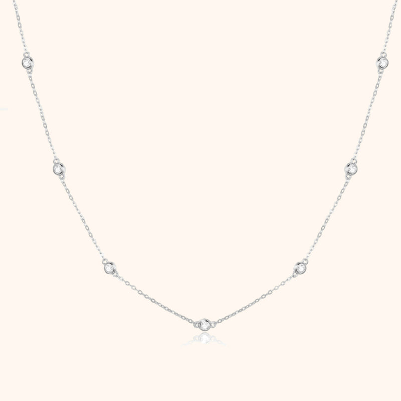 Stylish Zirconia Necklace - Elara