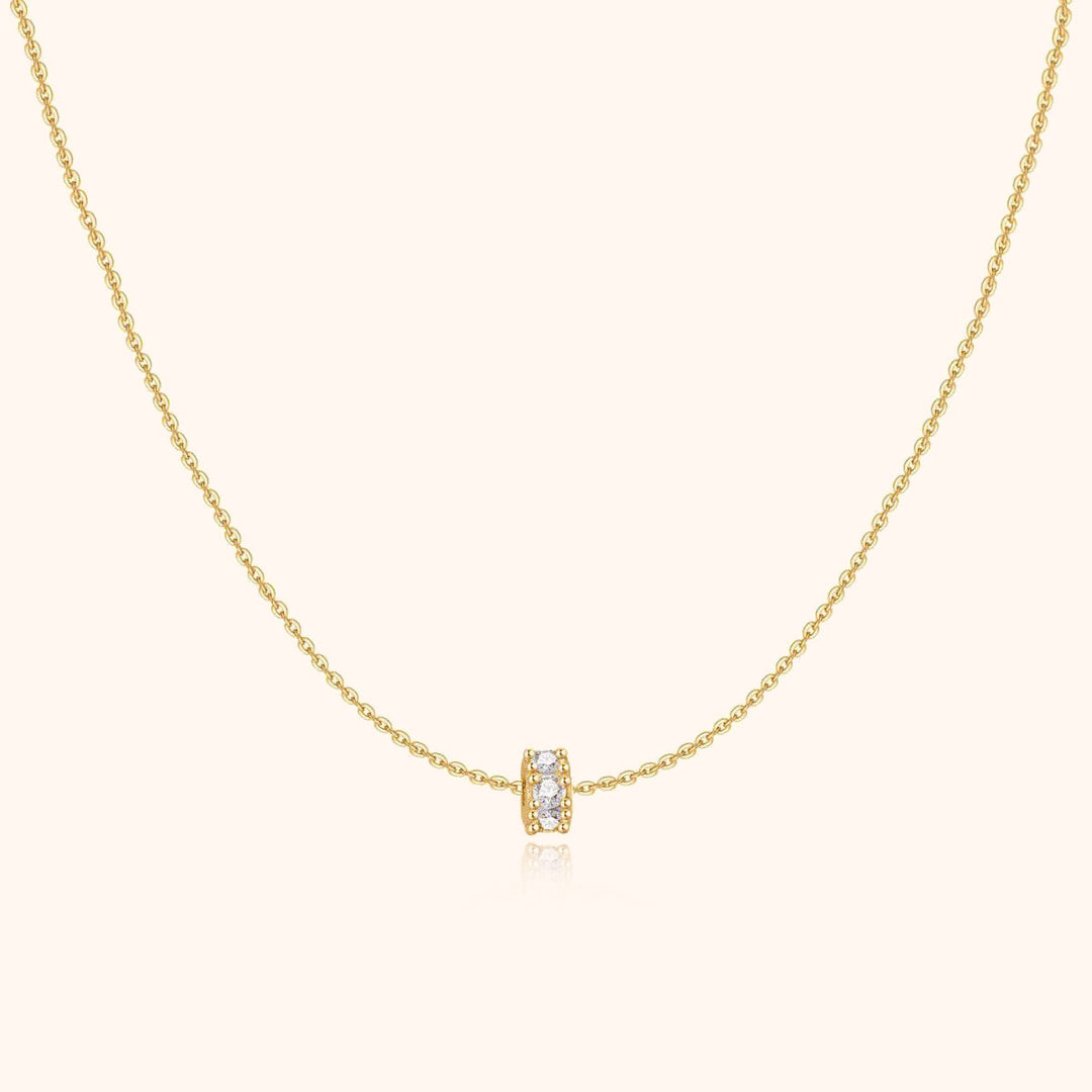 Sparkling Circle Necklace - Valerie