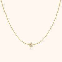 Sparkling Circle Necklace - Valerie
