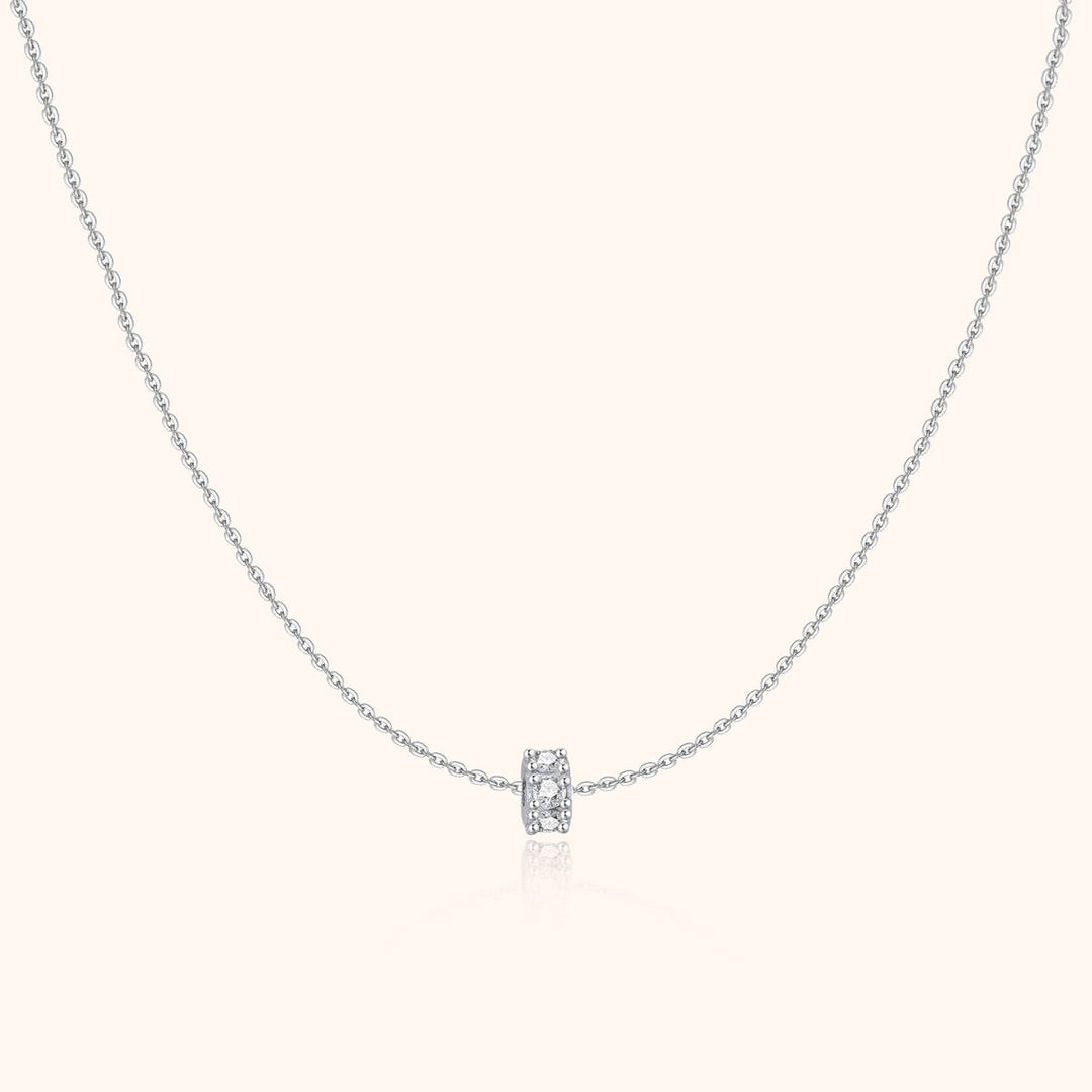 Sparkling Circle Necklace - Valerie
