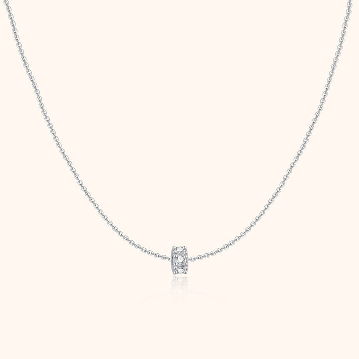 Sparkling Circle Necklace - Valerie