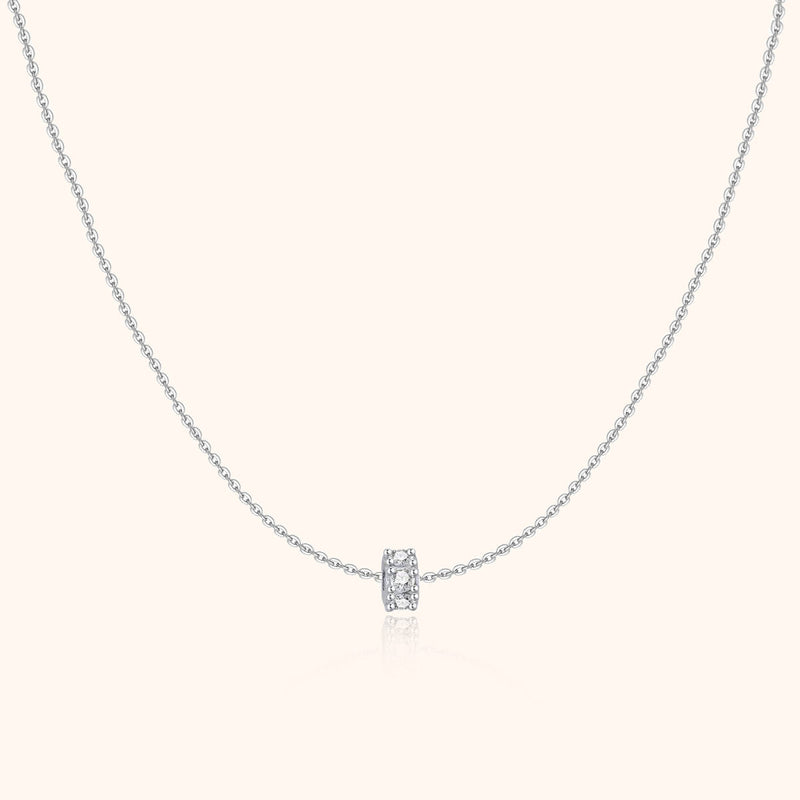 Sparkling Circle Necklace - Valerie