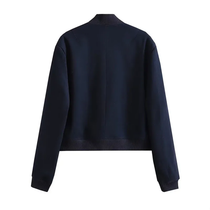 Crystal Cropped Varsity Jacke | Stilvoll & lässig