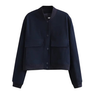 Crystal Cropped Varsity Jacke | Stilvoll & lässig
