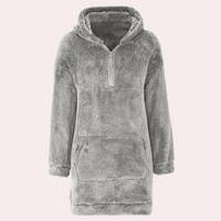 Weicher warmer Winterpullover mit Reißverschluss für Damen - Maëlle