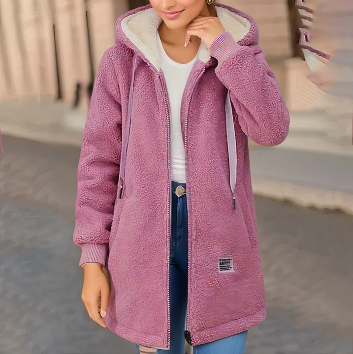 Damen-Fleecejacke mit Kapuze - Luna