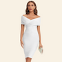Bandagenkleid mit V-Ausschnitt - Celeste