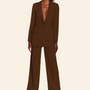 Business 2-teiliger Anzug mit Jacke und weitem Hose - Sophia