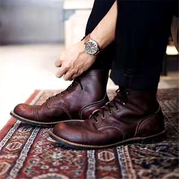 Retro Heren Veterschoenen waterdicht met antislipzool - Damian