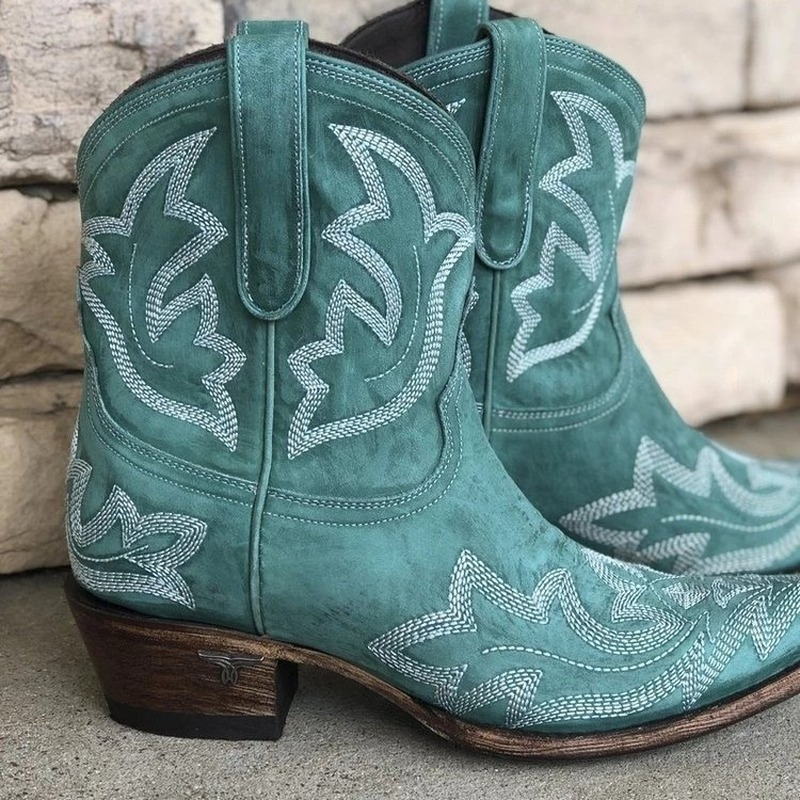 Leren Cowboylaarzen met Borduursels – Dakota