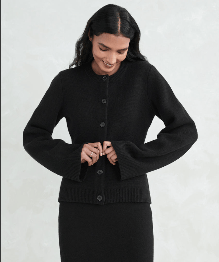 Weicher Knopf-Pullover - Eveline