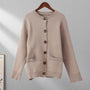 Weicher Knopf-Pullover - Eveline