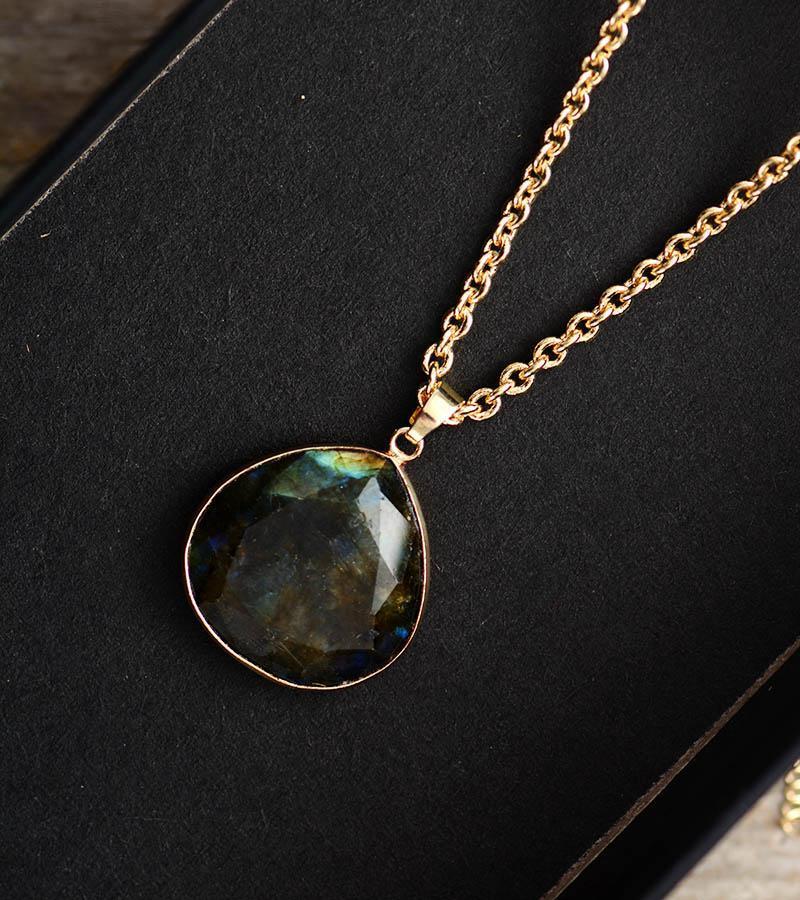 Labradoriet Aura Halsketting - Selene