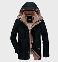 Warmer Herren-Wintermantel mit Kapuze - Andreas