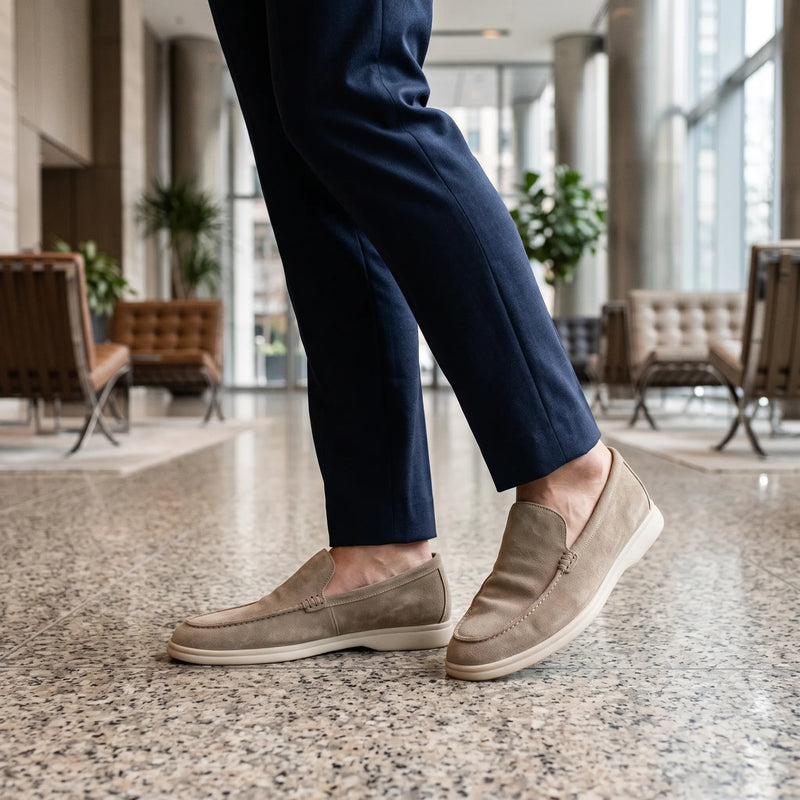 Nette Heren Loafers met Klassieke Stiksels