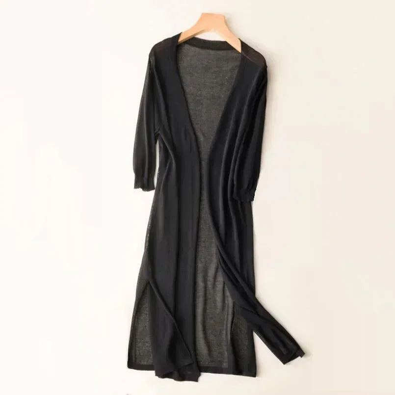 Dames lange mouw vest - Elda