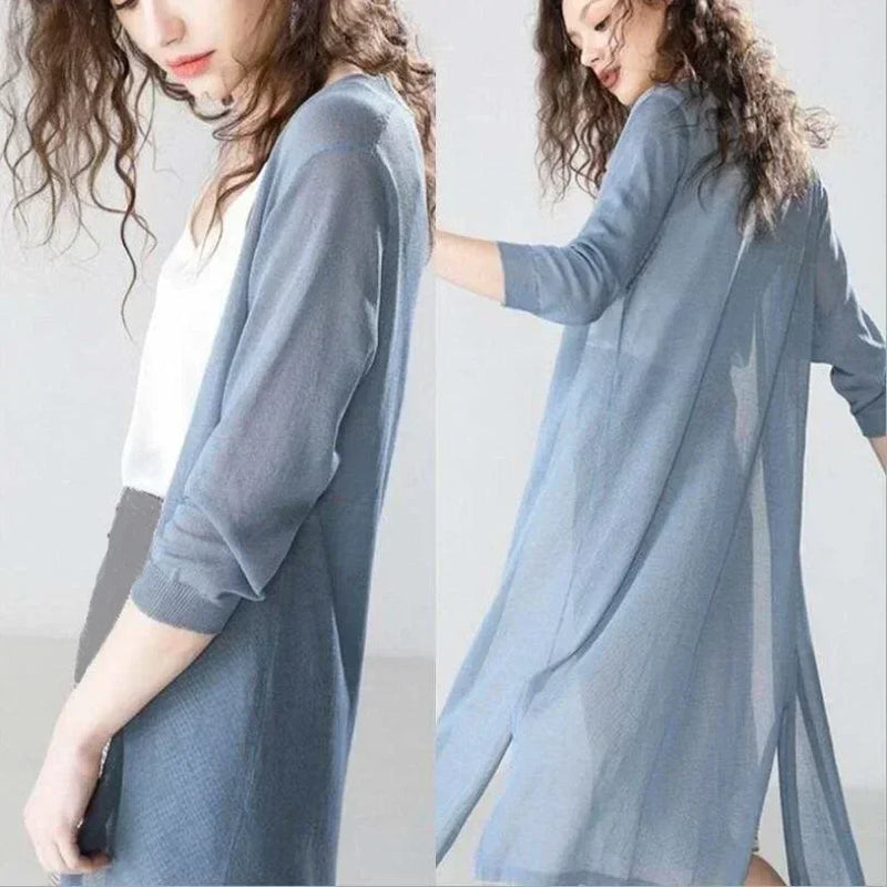 Dames lange mouw vest - Elda