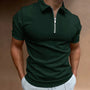 Hugo Inspiriertes Design | Herren-Poloshirt mit Reißverschluss