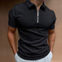 Hugo Inspiriertes Design | Herren-Poloshirt mit Reißverschluss