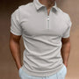 Hugo Inspiriertes Design | Herren-Poloshirt mit Reißverschluss