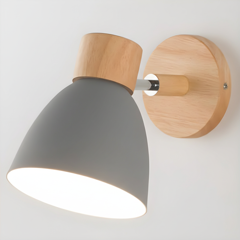 Nordische Holz Wandleuchte - WoodLuma