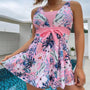 Trendiger Tankini mit Print und Rockstil-Schlitz – Zamira