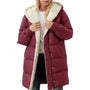 Wendbare Baumwoll Damen Winterjacke mit Kapuze - Nina