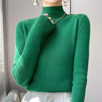Gestrickter Damenpullover mit Halbkragen - Sophie