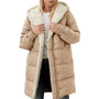 Wendbare Baumwoll Damen Winterjacke mit Kapuze - Nina