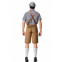 Men's Bavarian Costume Set with Lederhosen and Shirt 10