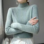 Gestrickter Damenpullover mit Halbkragen - Sophie