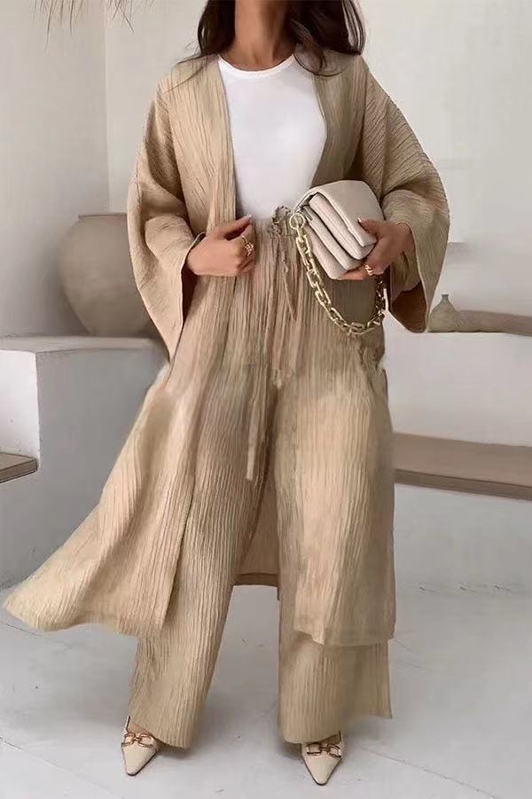 Zweiteiliges Relax-Set mit Jacke und Hose – Alizéa