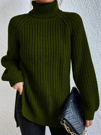 Trendiger gestrickter Damenrollkragenpullover - Esmée