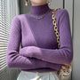 Gestrickter Damenpullover mit Halbkragen - Sophie