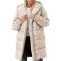 Wendbare Baumwoll Damen Winterjacke mit Kapuze - Nina