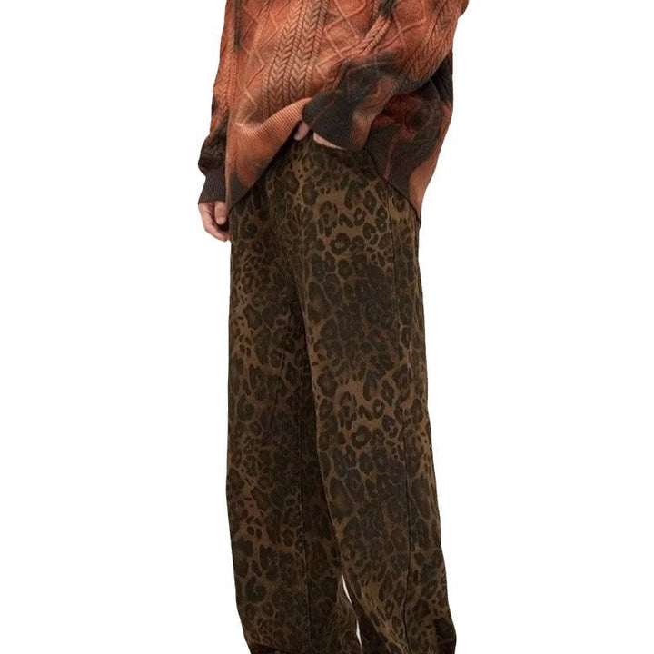 Trendige Jeans mit Leopardenmuster - Layla