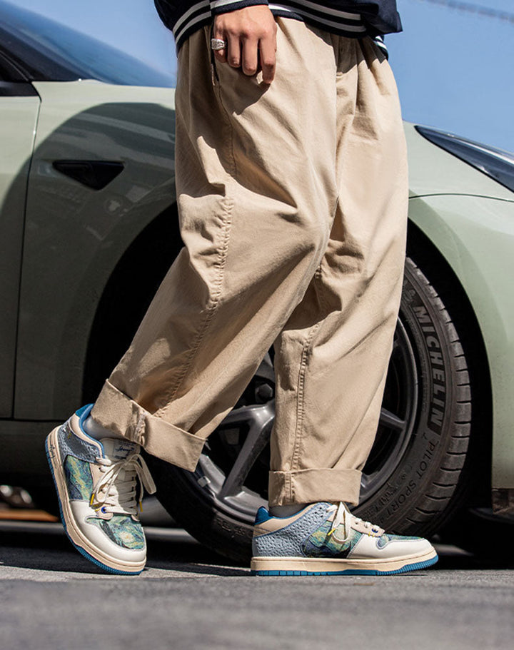 Künstlerische Unisex Sneaker mit Sternennacht-Design und bequemer Sohle – Lior