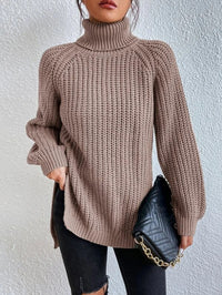 Trendiger gestrickter Damenrollkragenpullover - Esmée